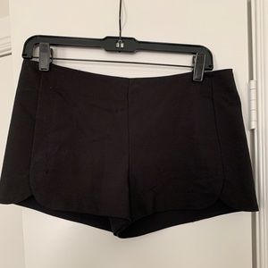Zara black dress shorts